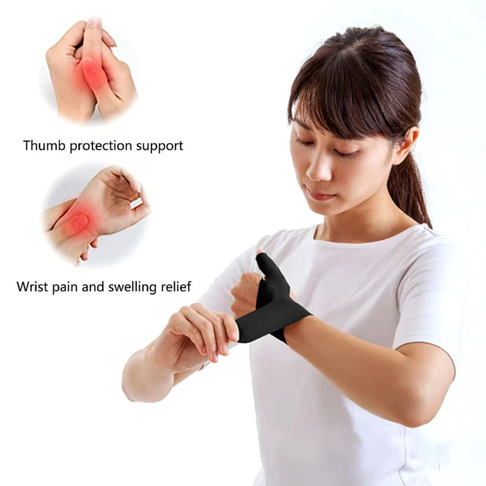 1pc Thumb Wrist Compression Sleeve Splint for Sprained