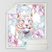 Tiger Baby Blankets For Beds Watercolour Plush Blanket Wild