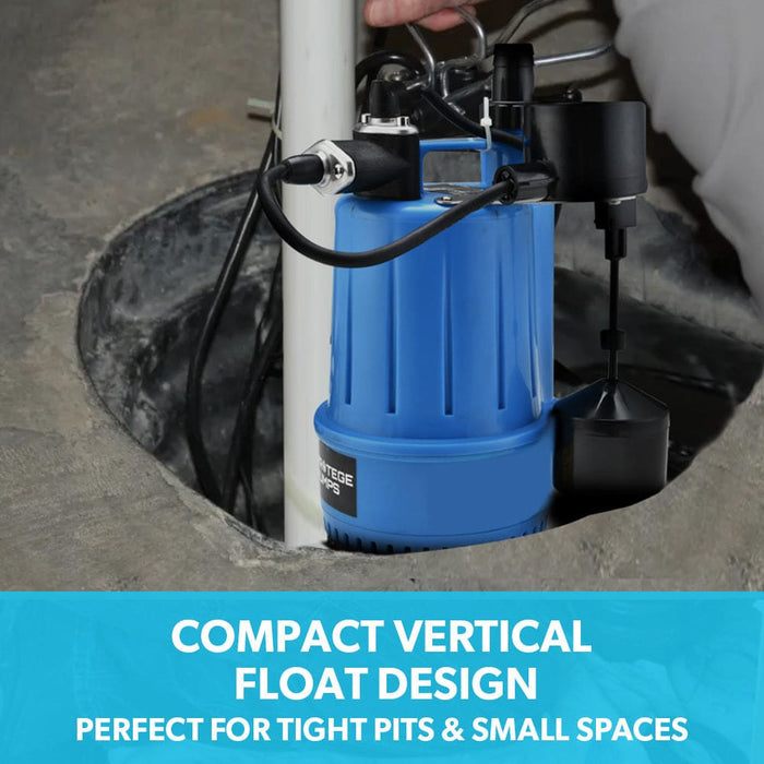 Tight Access Clean/grey Water Submersible Sump Pump