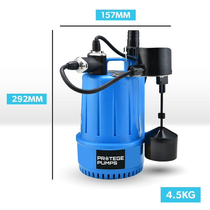 Tight Access Clean/grey Water Submersible Sump Pump Vertical