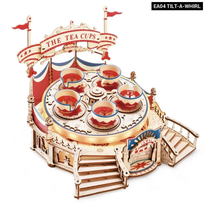 Tilt-a-whirl the Tea Cup Amusement Park Series Building Toy