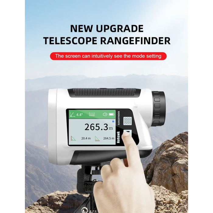 Tilted Laser Rangefinder for Golf Hunting and Surveying