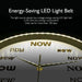 The Time Is Now Wall Clock Glow In Dark Voice Control Silent