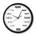 The Time Is Now Wall Clock Glow In Dark Voice Control Silent