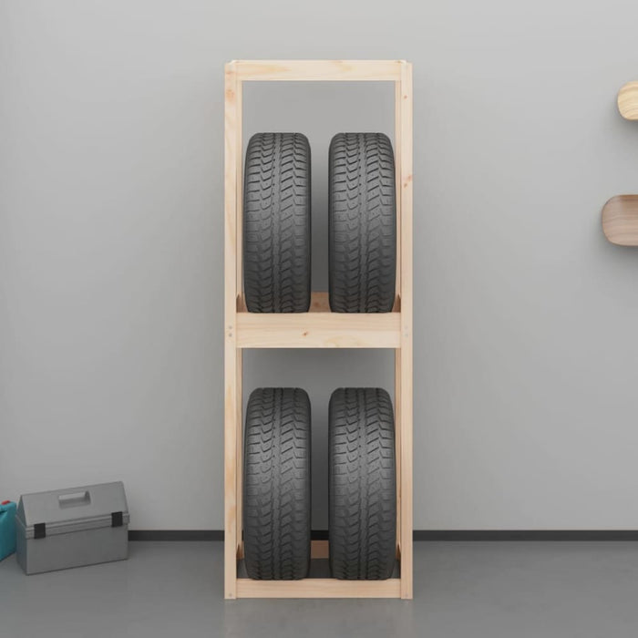 Tire Rack 63x40x180 Cm Solid Wood Pine Nxpbbp