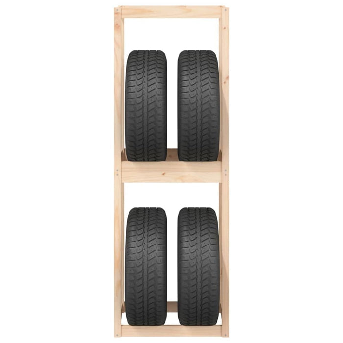 Tire Rack 63x40x180 Cm Solid Wood Pine Nxpbbp