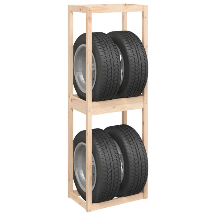 Tire Rack 63x40x180 Cm Solid Wood Pine Nxpbbp