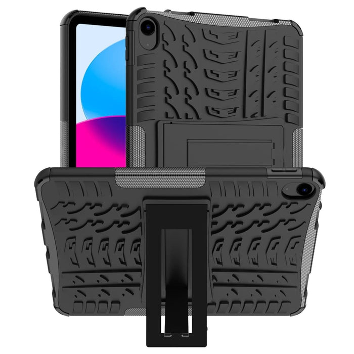 Tire Texture Tpu Pc Tablet Case With Holder For Ipad 10th