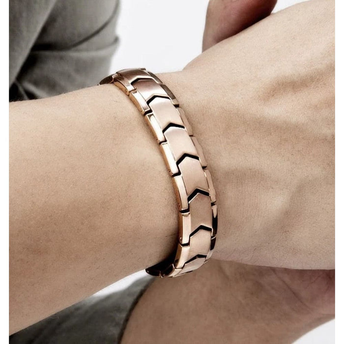 Titanium 99.999% Germanium Therapy Charm Bracelet for Mens