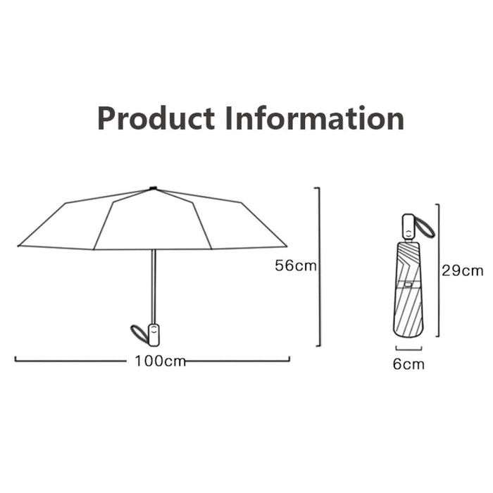 Titanium Gold Cloth Uv Protection Umbrella