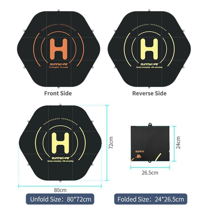 Tjp11 Hexagonal Double Sided Folding Drone Universal Apron