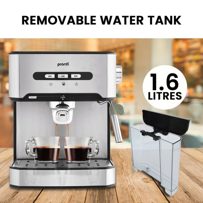 Toaster Kettle & Coffee Machine Breakfast Set - Black