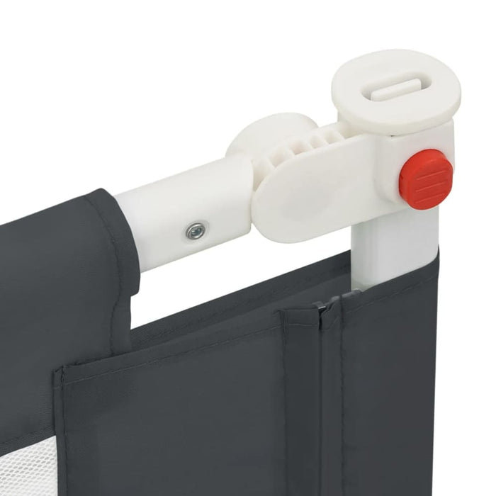 Toddler Safety Bed Rail Dark Grey 190x25 Cm Fabric Obxtx