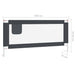Toddler Safety Bed Rail Dark Grey 190x25 Cm Fabric Obxtx
