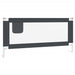 Toddler Safety Bed Rail Dark Grey 190x25 Cm Fabric Obxtx