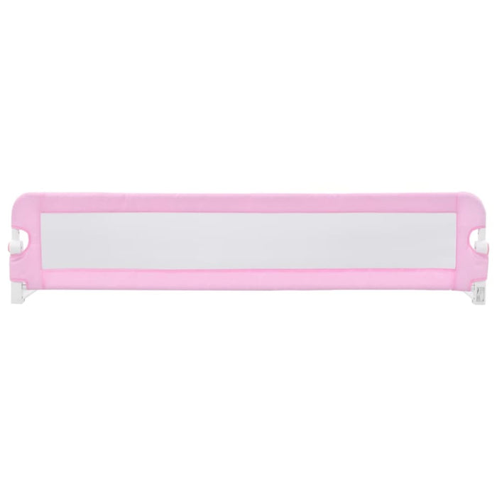 Toddler Safety Bed Rail Pink 180x42 Cm Polyester Oboio