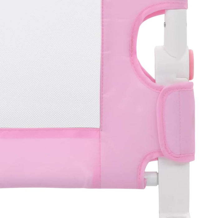Toddler Safety Bed Rail Pink 180x42 Cm Polyester Oboio