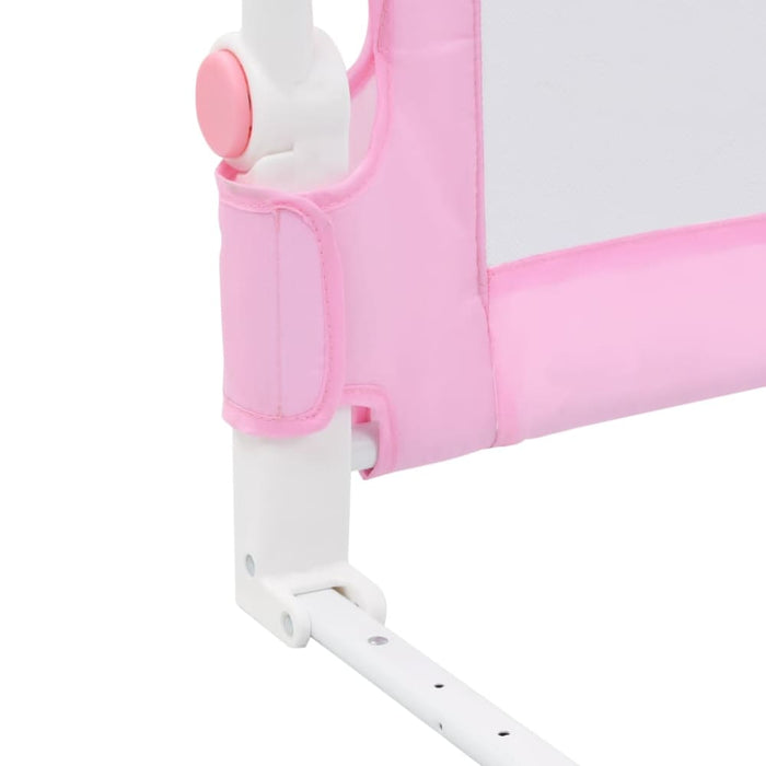 Toddler Safety Bed Rail Pink 180x42 Cm Polyester Oboio