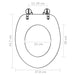 Wc Toilet Seat With Lid Mdf Blue Water Drop Design Oalkbl