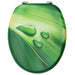 Wc Toilet Seat with Lid Mdf Green Water Drop Design Oalkbn