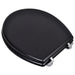 Wc Toilet Seat Mdf Lid Simple Design Black Oabnbx