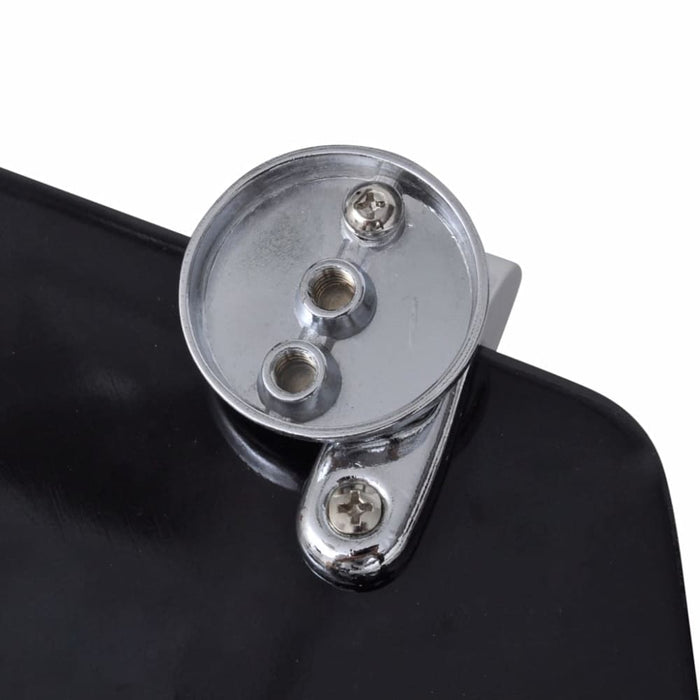 Wc Toilet Seat Mdf Lid Simple Design Black Oabnbx