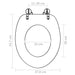 Wc Toilet Seat With Soft Close Lid Mdf Beach Design Oalkon