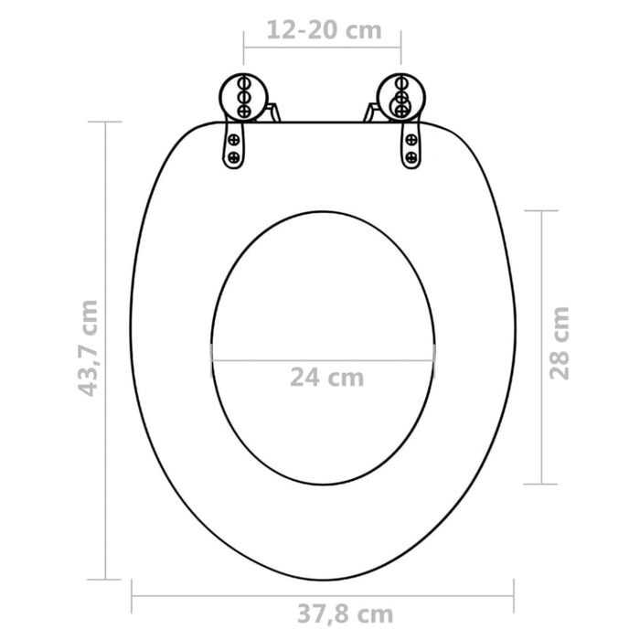 Wc Toilet Seat With Soft Close Lid Mdf Savanne Design Oalkok