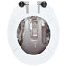 Wc Toilet Seat with Soft Close Lid Mdf New York Design