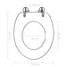 Wc Toilet Seats 2 Pcs with Soft Close Lids Mdf Water Drop