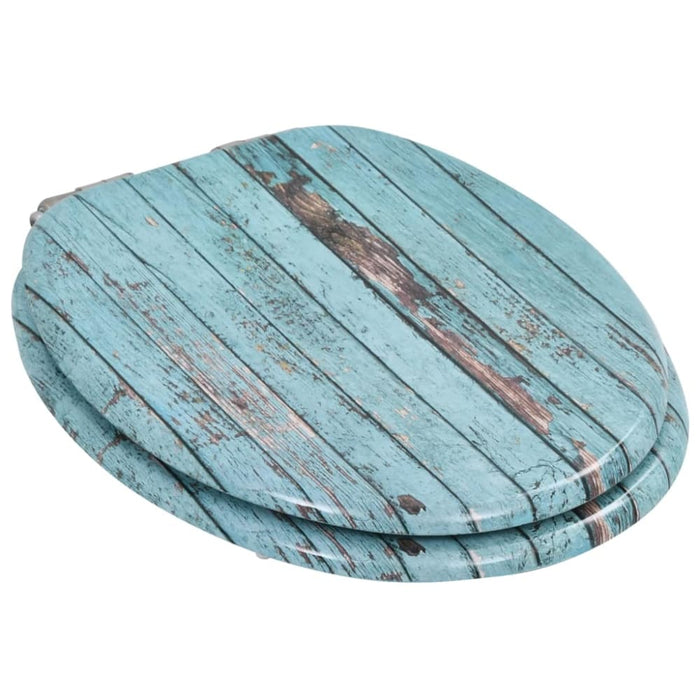 Wc Toilet Seats 2 Pcs With Soft Close Lids Mdf Old Wood