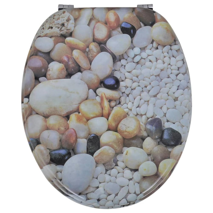 Toilet Seats With Hard Close Lids Mdf Pebbles Oaoana