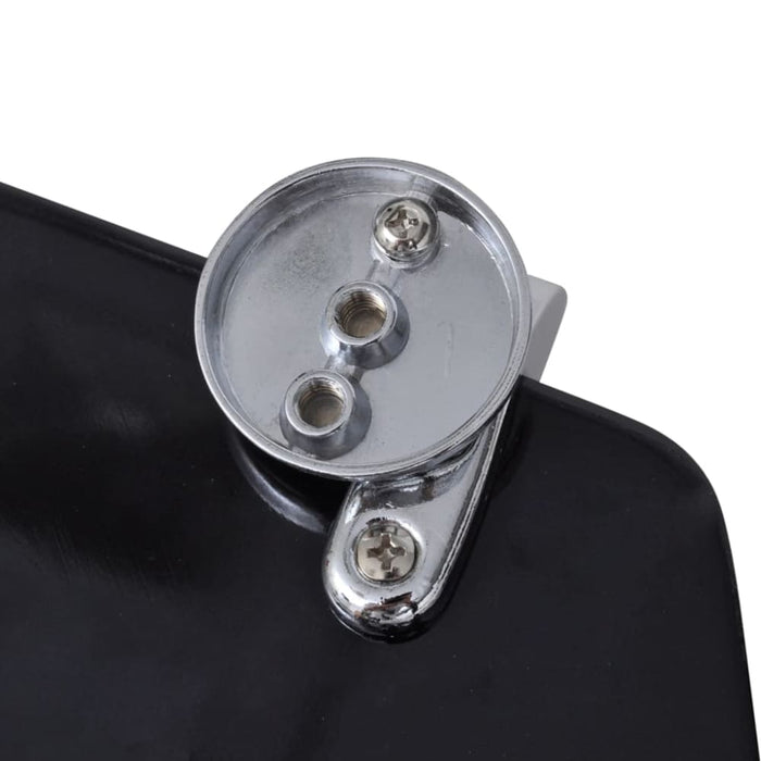 Toilet Seats with Lids 2 Pcs Mdf Black Xipkbn