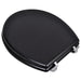 Toilet Seats with Lids 2 Pcs Mdf Black Xipkbn