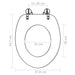 Toilet Seats with Lids 2 Pcs Mdf New York Xipkop
