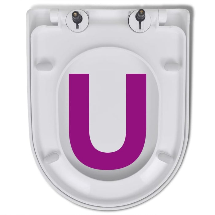 Toilet Seats with Soft Close Lids 2 Pcs Plastic White Xipktb