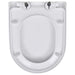 Toilet Seats with Soft Close Lids 2 Pcs Plastic White Xipktb