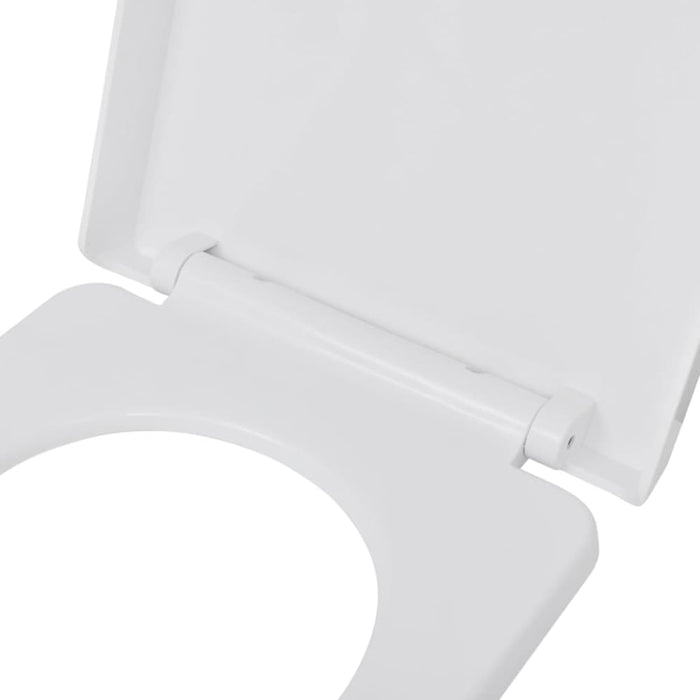 Toilet Seats with Soft Close Lids 2 Pcs Plastic White Xipktb