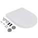 Toilet Seats with Soft Close Lids 2 Pcs Plastic White Xipktb