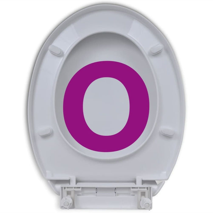Toilet Seats with Soft Close Lids 2 Pcs Plastic White Xipkxi