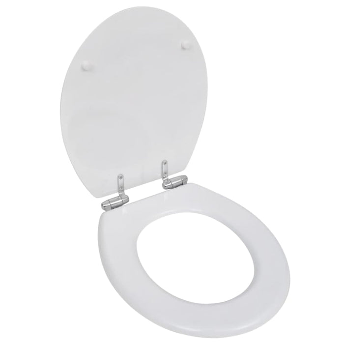 Toilet Seats With Soft Close Lids 2 Pcs Mdf White Xipnnp