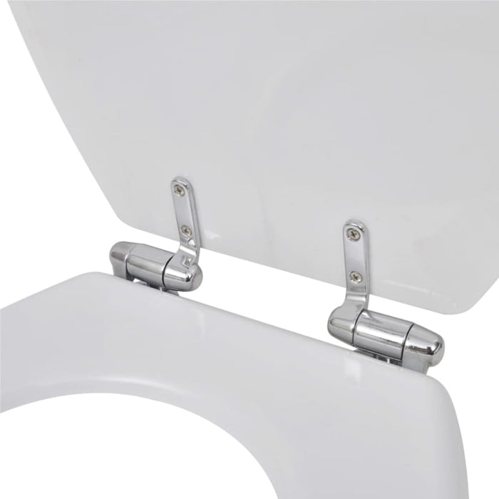 Toilet Seats With Soft Close Lids 2 Pcs Mdf White Xipnnp