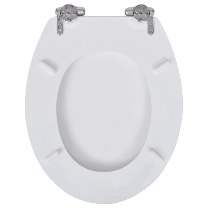 Toilet Seats With Soft Close Lids 2 Pcs Mdf White Xipnnp