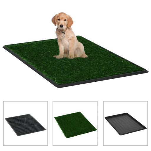 Pet Toilet With Tray And Artificial Turf Green Wc Oibilk