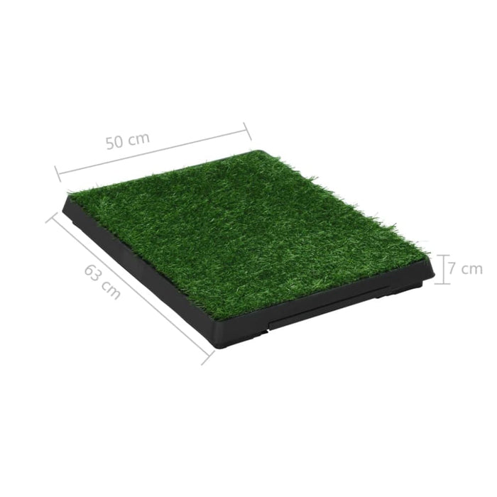 Pet Toilet with Tray and Artificial Turf Green Wc Oibill