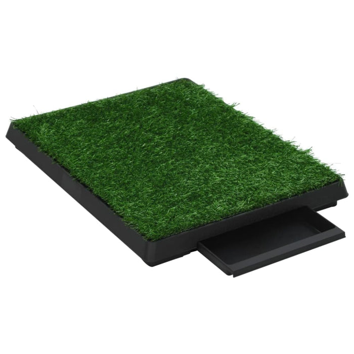 Pet Toilet with Tray and Artificial Turf Green Wc Oibill