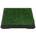 Pet Toilet with Tray and Artificial Turf Green Wc Oibill