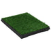 Pet Toilet with Tray and Artificial Turf Green Wc Oibill