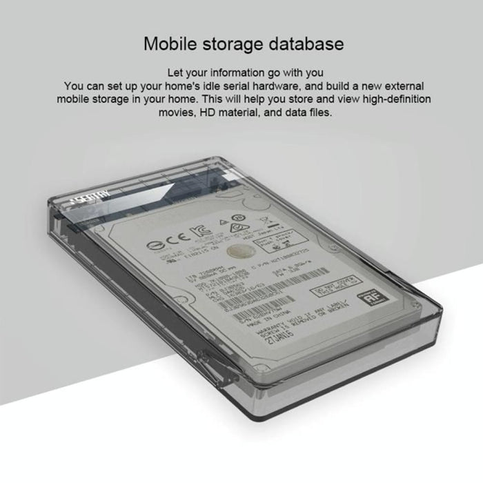 Tool Free Usb 3.0 2.5 Sata Hdd Enclosure 2tb Capacity