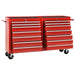 Tool Trolley With 14 Drawers Steel Red Tbplitx